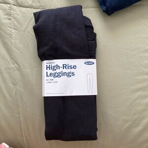 Women’s black high rise leggings from old navy